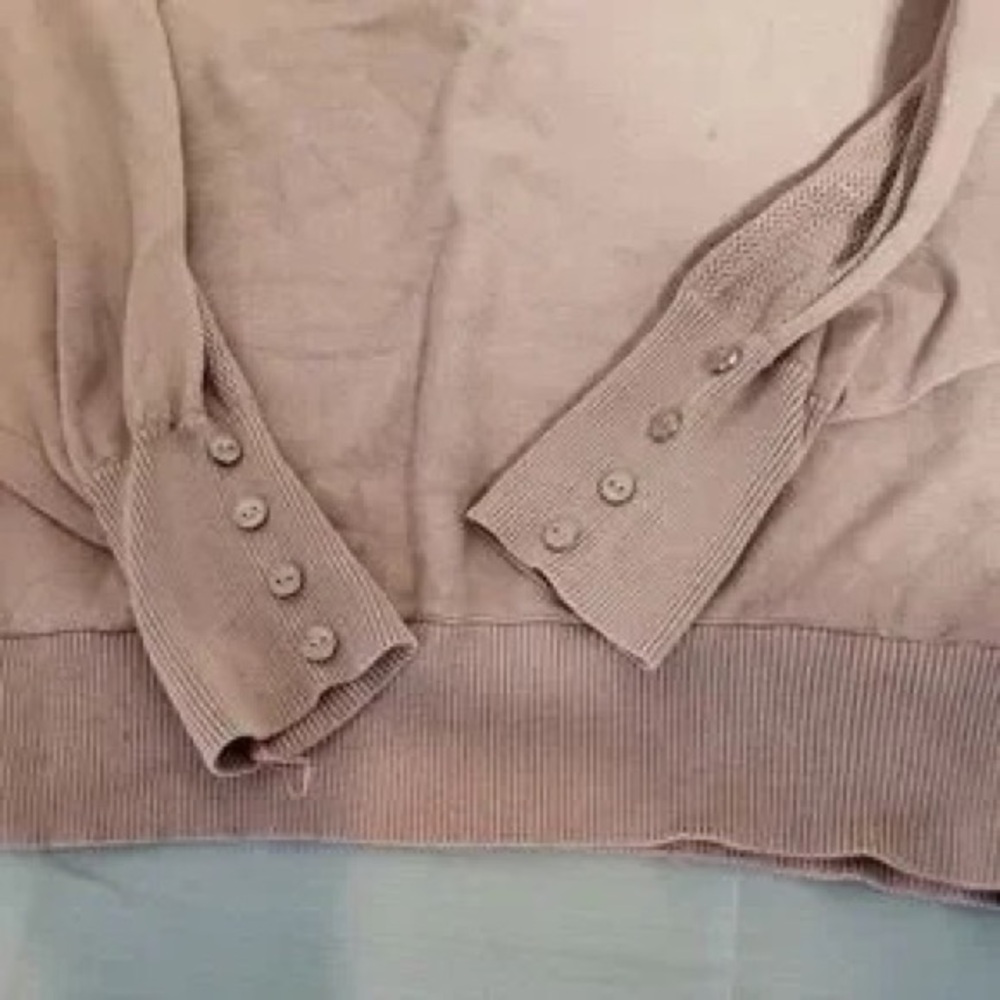 Women's Dusty Pink Knit Sweater - Picture 5 of 6